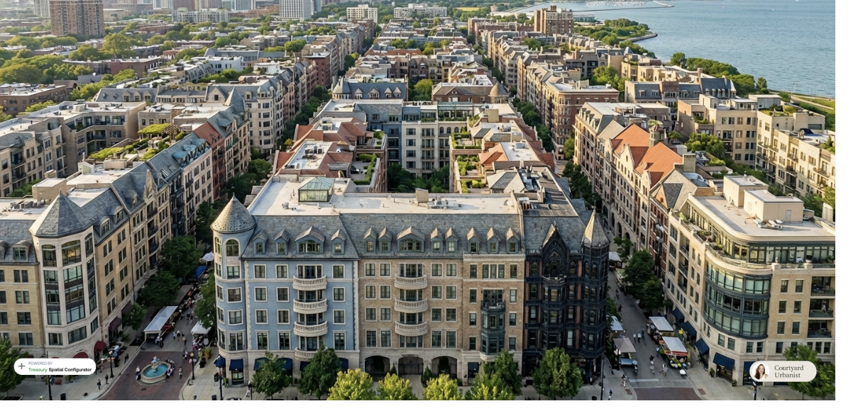 Courtyard Urbanist aerial image